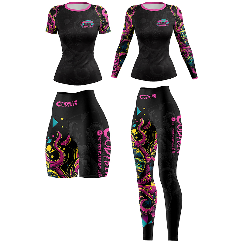 코디 룬딘 여성용 MMA BJJ 래쉬가드 4종 세트 프 - Rash Guard 리뷰 및 가격