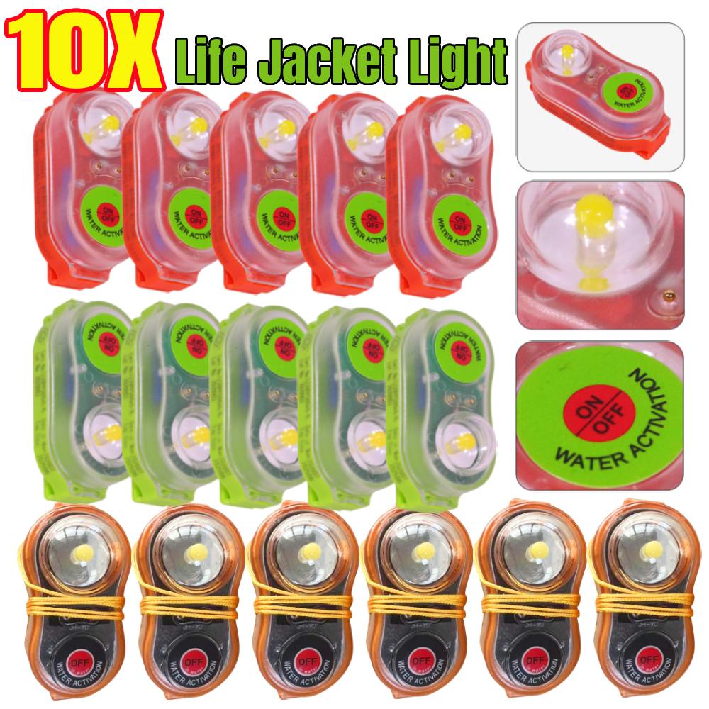 1-10pcs LED 리튬 구명 조끼 램프 눈에 띄는  - Life Jacket 리뷰 및 가격