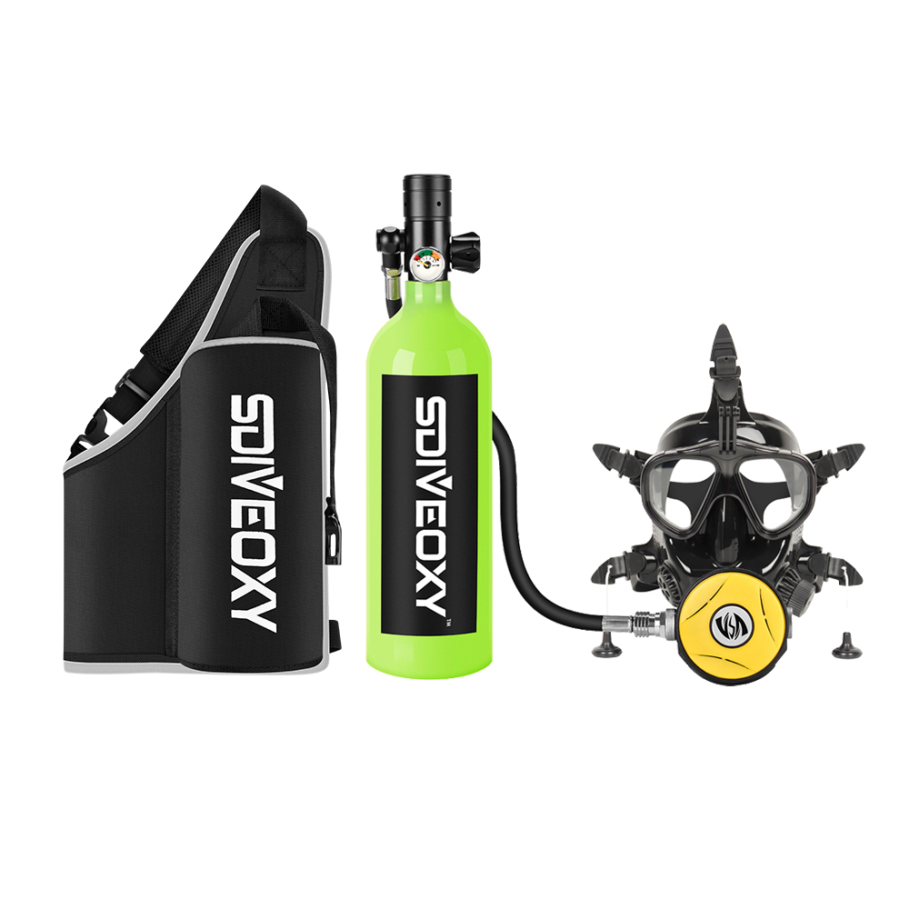 1L 일체형 헤드 다이빙 호흡기 마스크 산소 실린더 방 - Snorkeling Gear 리뷰 및 가격